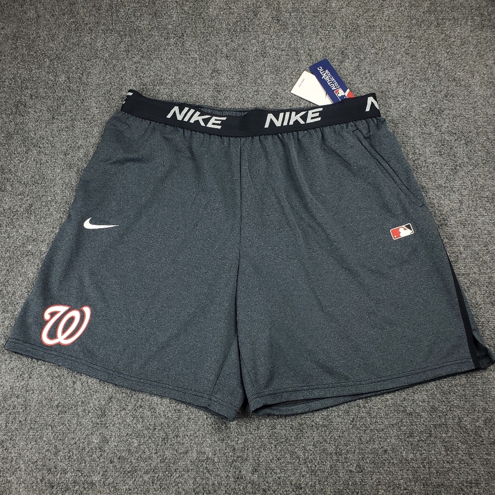 Nike Washington Nationals Dri Fit Shorts 3XL Authentic Collection Performance